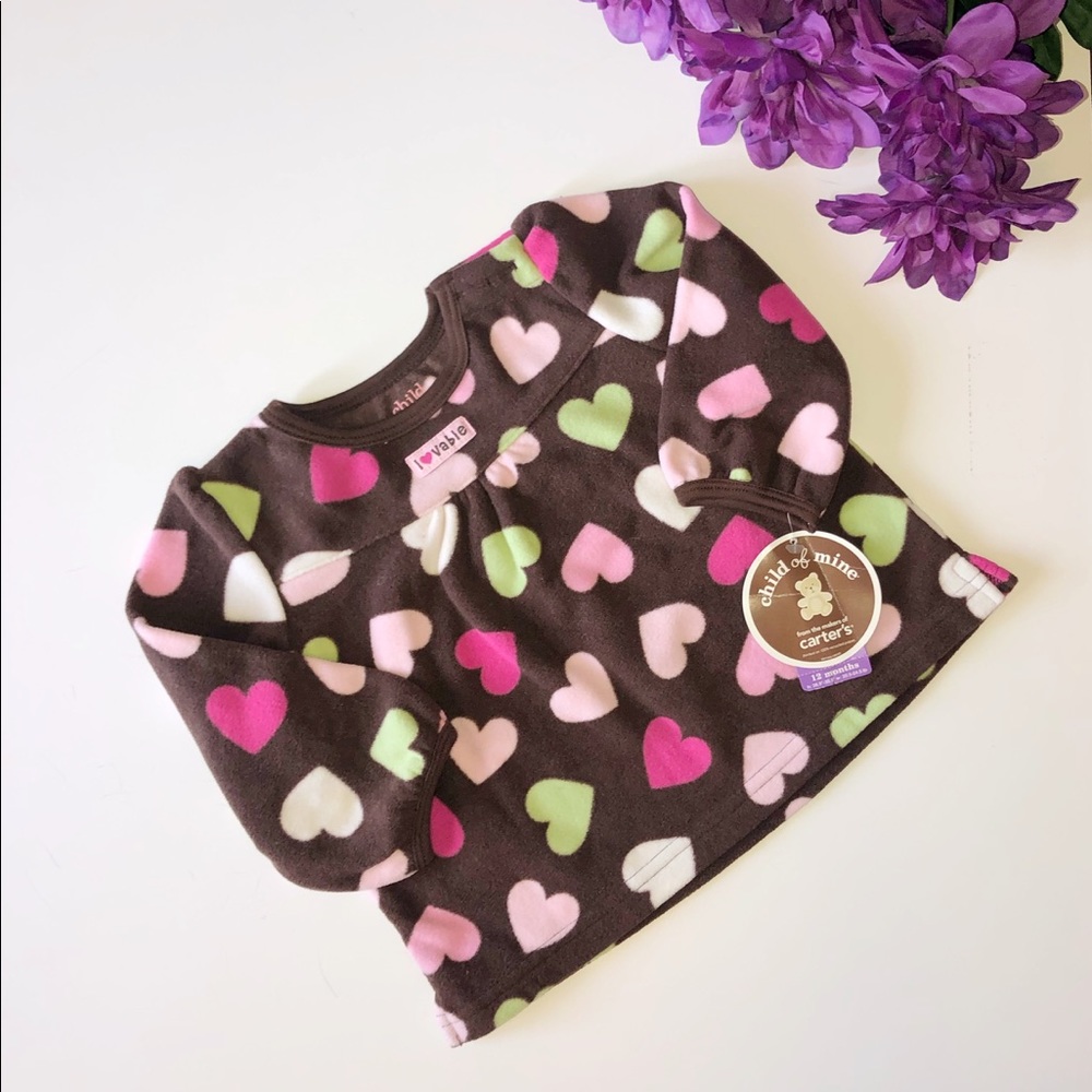 NEW CHILD OF MINE BY CARTER’S 12 MONTH HEART SWEAT